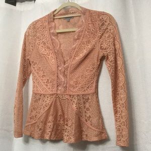 Charlotte Russe deep plunge blouse